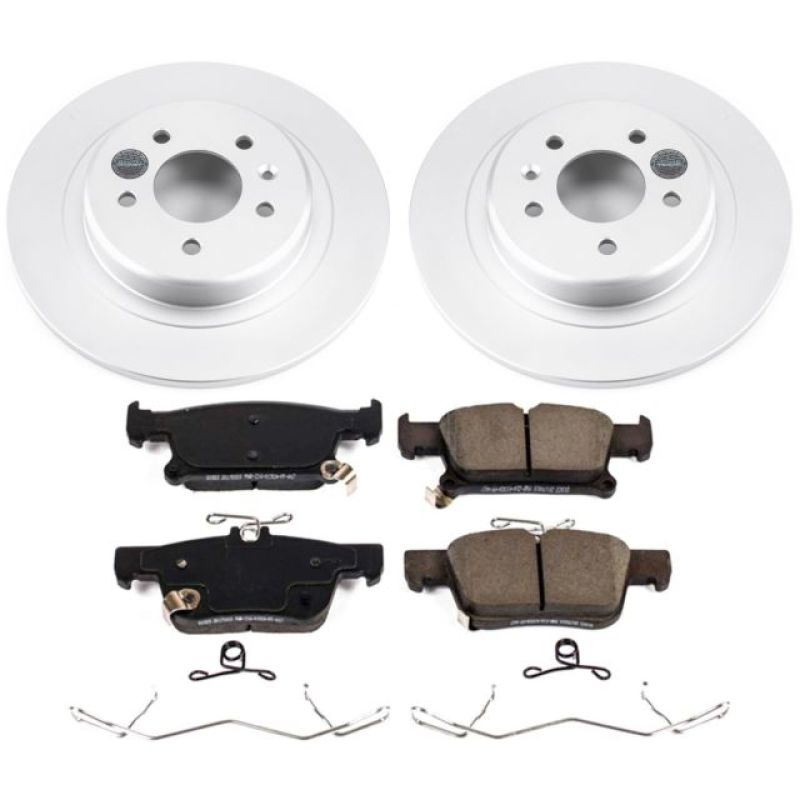 Buick Envision Brake Kit - Rear - PowerStop - Geomet Coated Rotors + Z17 Low-Dust Ceramic Pads - `16-`18