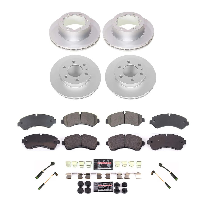 Mercedes-Benz Sprinter 4500 Brake Kit - Rear - PowerStop - Geomet Coated Rotors + Z23 Carbon-Fiber Ceramic Pads - `19-`20 Mercedes-Benz Sprinter 4500 Brake Kit - Rear - PowerStop - Geomet Coated Rotors + Z23 Carbon-Fiber Ceramic Pads - `19-`20