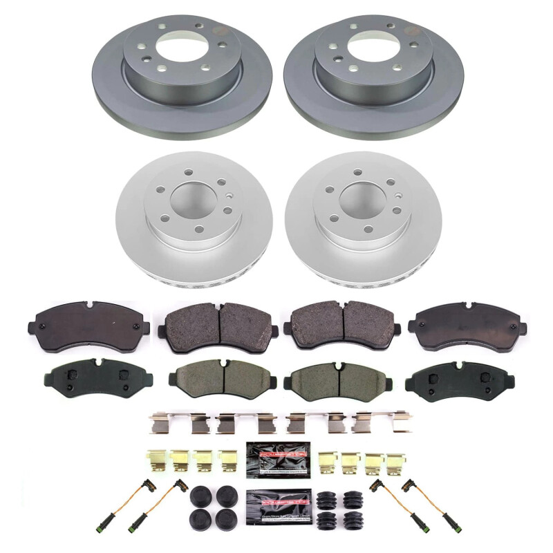 Ford Explorer Brake Kit - Front - PowerStop - Z17 Evolution Geomet Coated Rotors + Low-Dust Ceramic Pads - `20-`23 Ford Explorer Brake Kit - Front - PowerStop - Z17 Evolution Geomet Coated Rotors + Low-Dust Ceramic Pads - `20-`23