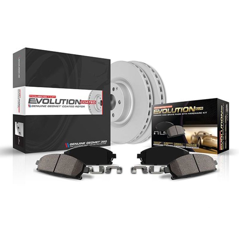 Lincoln Navigator Brake Kit - Front - PowerStop - Genuine Geomet Coated Rotors + Z17 Low-Dust Ceramic Pads - 2022+ Lincoln Navigator Brake Kit - Front - PowerStop - Genuine Geomet Coated Rotors + Z17 Low-Dust Ceramic Pads - 2022+
