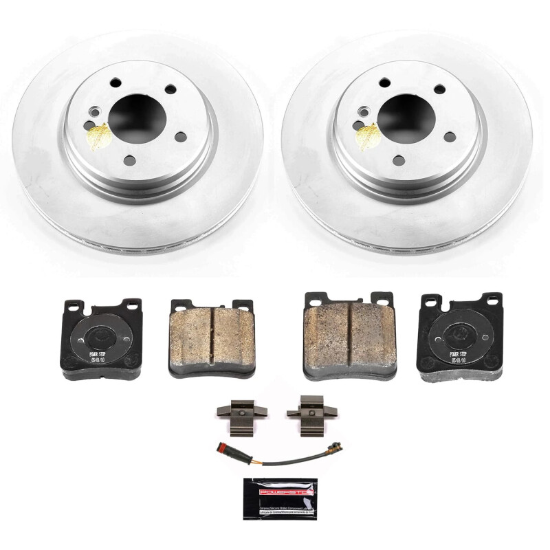 Mercedes-Benz SLK55 AMG Brake Kit - Rear - PowerStop - Geomet Coated Rotors + Z23 Carbon-Fiber Ceramic Pads - `07-`10 Mercedes-Benz SLK55 AMG Brake Kit - Rear - PowerStop - Geomet Coated Rotors + Z23 Carbon-Fiber Ceramic Pads - `07-`10