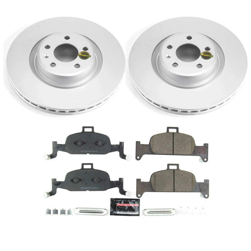 Audi Q5 Sportback Brake Kit - Front - PowerStop - Z23 Delivers + Carbon-Fiber Ceramic Pads - 2021 Audi Q5 Sportback Brake Kit - Front - PowerStop - Z23 Delivers + Carbon-Fiber Ceramic Pads - 2021
