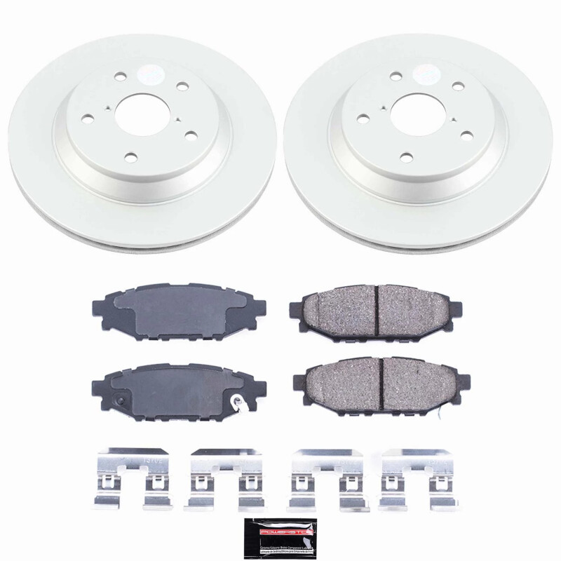 Subaru Impreza Brake Kit - Rear - PowerStop - Z17 Geomet Coated Rotors + Ceramic Pads - 2024+