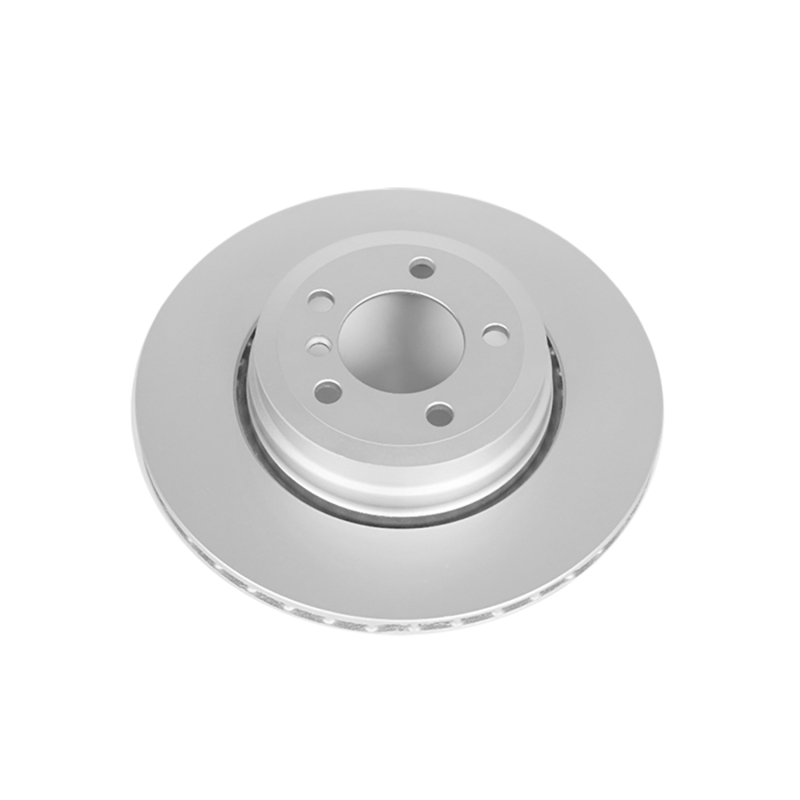 BMW 7 Series Brake Rotor (1) - Rear - PowerStop - High Carbon Geomet Coated - Silver - `06-`08