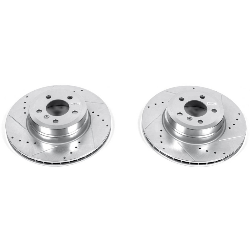 BMW X5 Brake Rotors (2) - Rear - PowerStop - Evolution Drilled & Slotted - `07-`18
