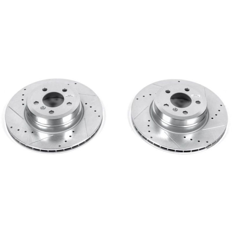 BMW X5 Brake Rotors (2) - Rear - PowerStop - Evolution Drilled & Slotted - `07-`18 BMW X5 Brake Rotors (2) - Rear - PowerStop - Evolution Drilled & Slotted - `07-`18