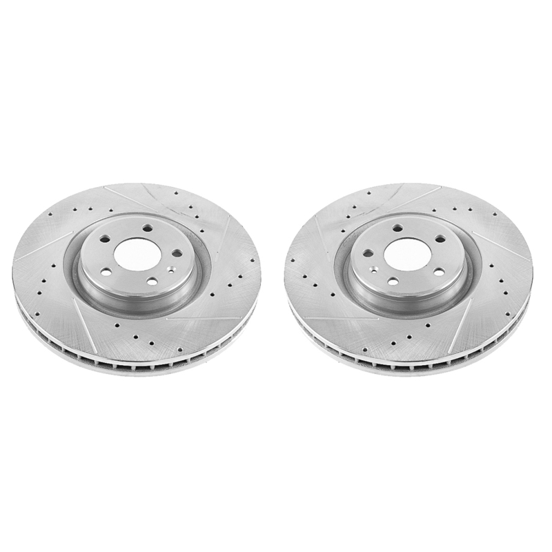 Audi A6 Brake Rotors (2) - Front - PowerStop - Drilled & Slotted - `17-`18