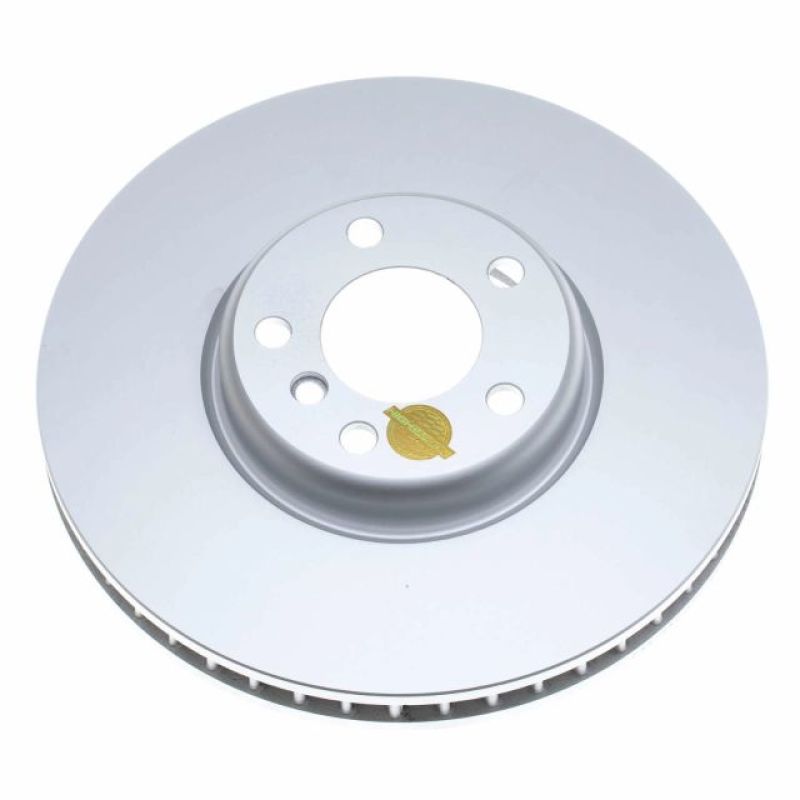 BMW ActiveHybrid 7 Brake Rotor (1) - Front Right - PowerStop - Evolution High Carbon Geomet Coated - Silver - `13-`15 BMW ActiveHybrid 7 Brake Rotor (1) - Front Right - PowerStop - Evolution High Carbon Geomet Coated - Silver - `13-`15