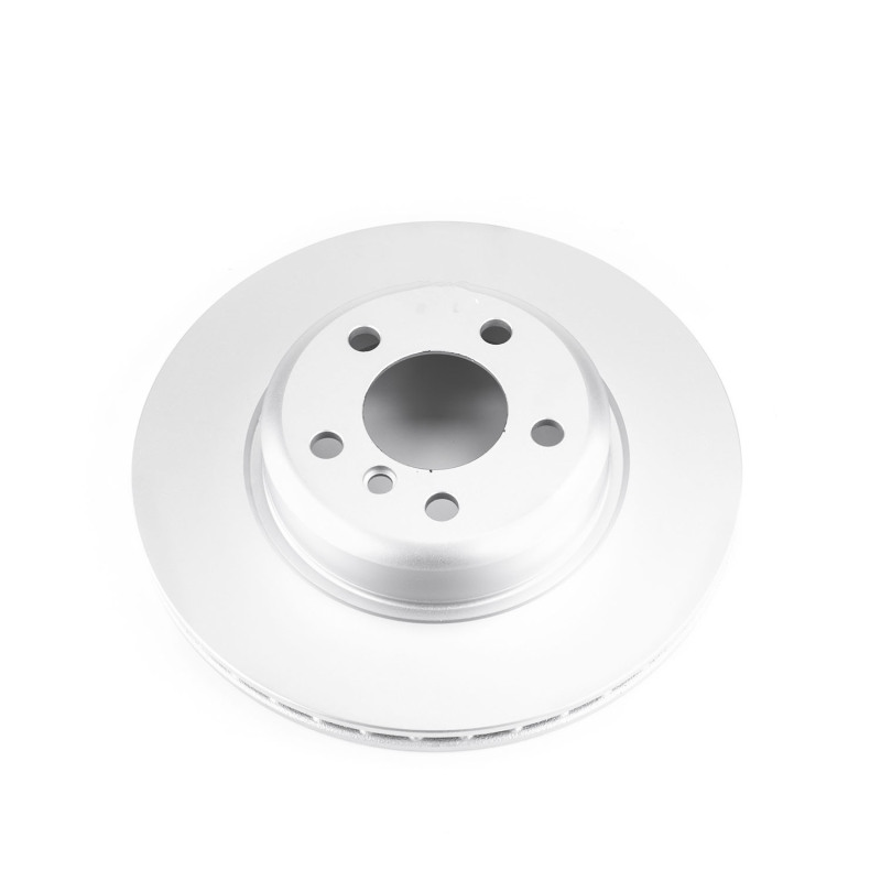 BMW 6 Series Brake Rotor (1) - Front - PowerStop - Evolution High Carbon Geomet Coated - Silver - 2017
