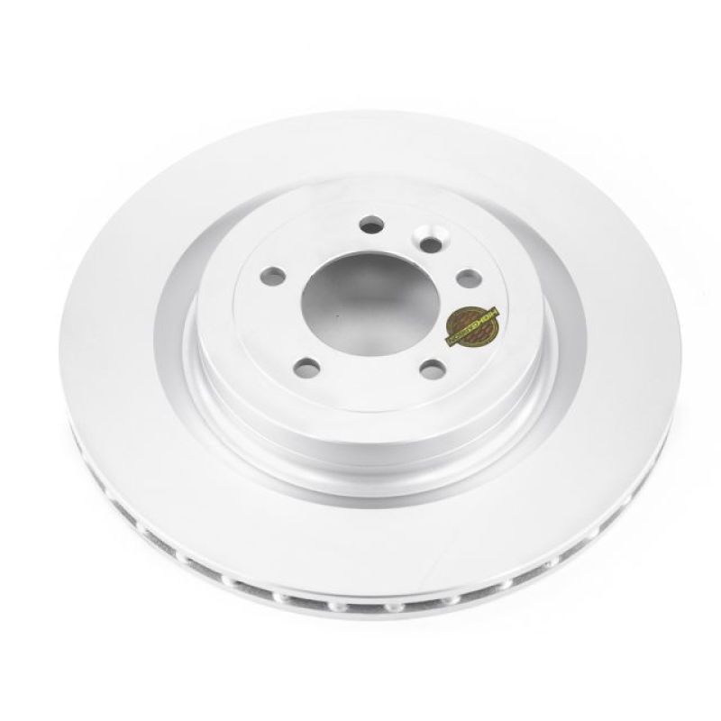 Land Rover Range Rover Brake Rotor (1) - Rear - PowerStop - Evolution Coated (High Carbon, GEOMET 360) - Silver - `13-`20 Land Rover Range Rover Brake Rotor (1) - Rear - PowerStop - Evolution Coated (High Carbon, GEOMET 360) - Silver - `13-`20