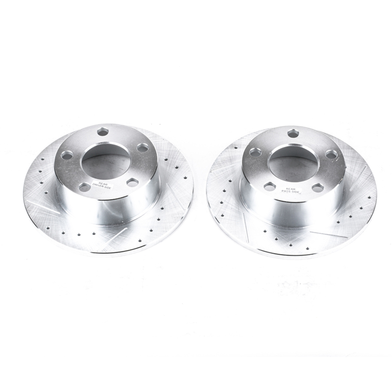 Audi A6 Brake Rotors (2) - Rear - PowerStop - Evolution Drilled & Slotted - `95-`04