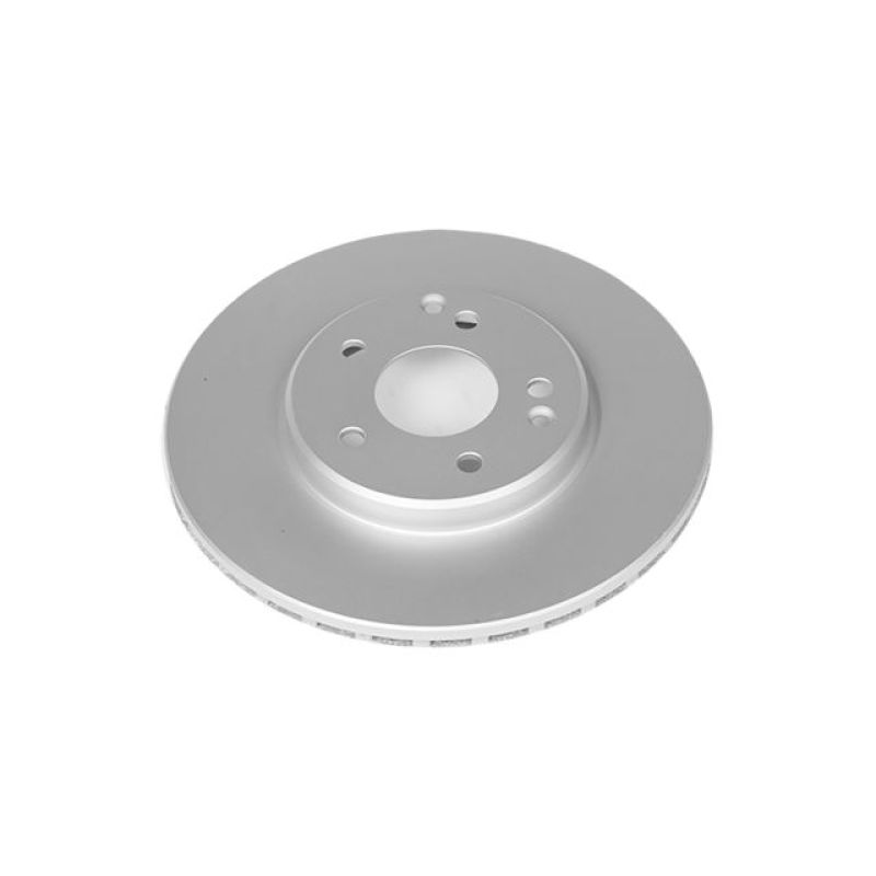 Mercedes-Benz CLK320 Brake Rotor (1) - Front - PowerStop - Evolution High Carbon Geomet Coated - Silver - `98-`05 Mercedes-Benz CLK320 Brake Rotor (1) - Front - PowerStop - Evolution High Carbon Geomet Coated - Silver - `98-`05