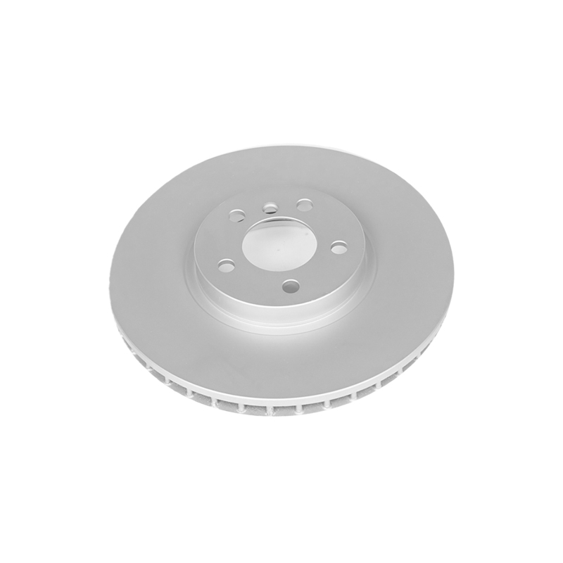 BMW X5 Brake Rotor (1) - Front - PowerStop - Evolution High Carbon Geomet Coated - Silver - `02-`03