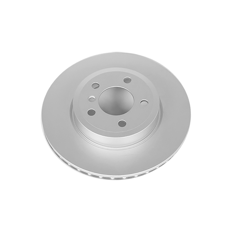 BMW X3 Brake Rotor (1) - Front - PowerStop - Evolution High Carbon Geomet Coated - Silver - `04-`10