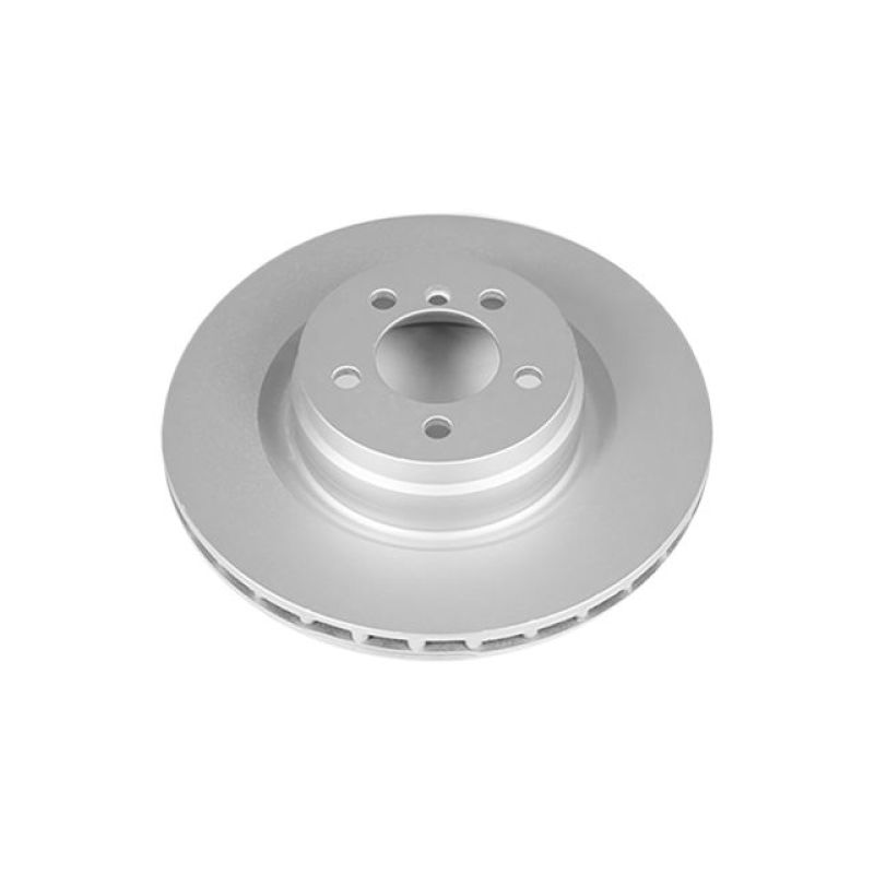 Land Rover Range Rover Brake Rotor (1) - Front - PowerStop - Evolution Coated, High Carbon, GEOMET 360 - Silver - `06-`12 Land Rover Range Rover Brake Rotor (1) - Front - PowerStop - Evolution Coated, High Carbon, GEOMET 360 - Silver - `06-`12