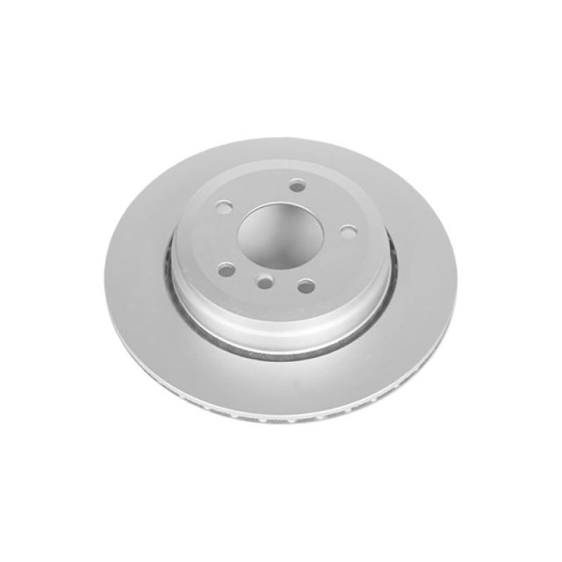 BMW 528 Brake Rotor (1) - Rear - PowerStop - Evolution High Carbon Geomet Coated - Silver - `08-`09 BMW 528 Brake Rotor (1) - Rear - PowerStop - Evolution High Carbon Geomet Coated - Silver - `08-`09