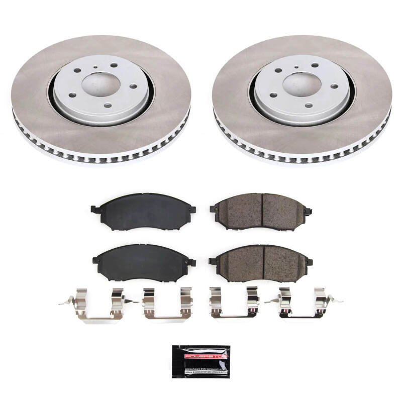 Audi A4 Brake Kit - Front + Rear - PowerStop - High-Carbon Coated Rotors + ECE-R90 Pads - `02-`05 Audi A4 Brake Kit - Front + Rear - PowerStop - High-Carbon Coated Rotors + ECE-R90 Pads - `02-`05