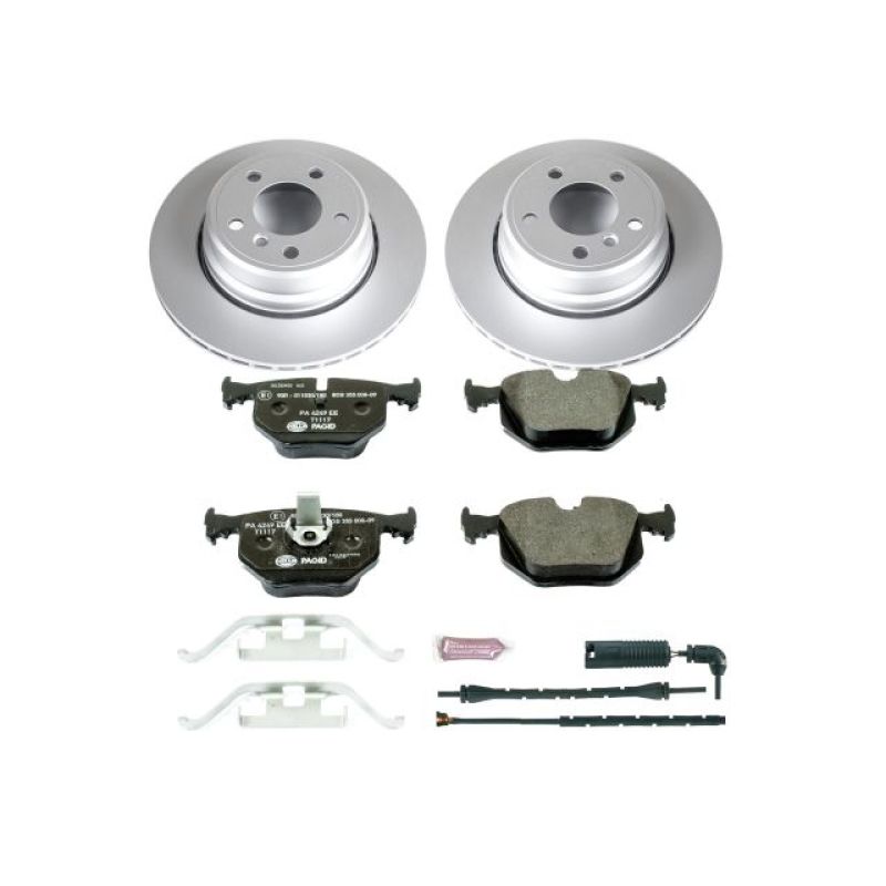 BMW X5 Brake Kit - Rear - PowerStop - Euro-Stop Rotors + ECE-R90 Pads - `02-`06 BMW X5 Brake Kit - Rear - PowerStop - Euro-Stop Rotors + ECE-R90 Pads - `02-`06