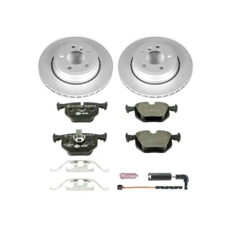 BMW X3 Brake Kit - Rear - PowerStop - Genuine Geomet Coated Rotors + ECE-R90 Brake Pads - `04-`10 BMW X3 Brake Kit - Rear - PowerStop - Genuine Geomet Coated Rotors + ECE-R90 Brake Pads - `04-`10