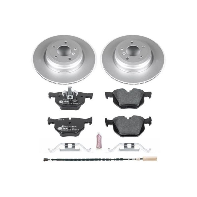 BMW 335i Brake Kit - Rear - PowerStop - Genuine Geomet Coated Rotors + ECE-R90 Brake Pads - `11-`13 BMW 335i Brake Kit - Rear - PowerStop - Genuine Geomet Coated Rotors + ECE-R90 Brake Pads - `11-`13
