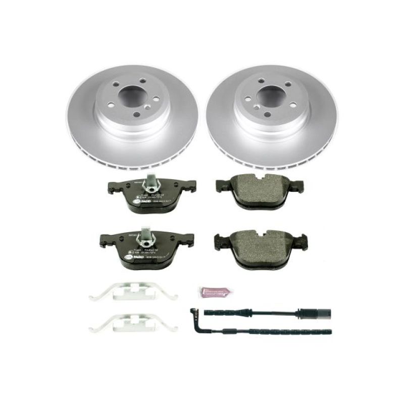 BMW X5 Brake Kit - Rear - PowerStop - Genuine Geomet Coated Rotors + ECE-R90 Certified Pads - `07-`10 BMW X5 Brake Kit - Rear - PowerStop - Genuine Geomet Coated Rotors + ECE-R90 Certified Pads - `07-`10