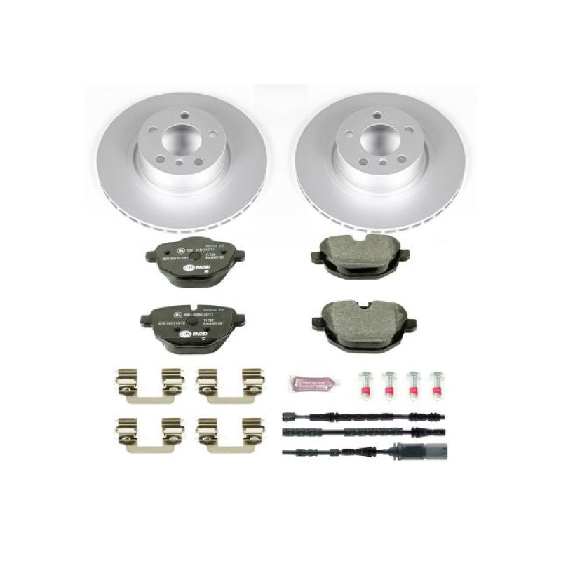 BMW X3 Brake Kit - Rear - PowerStop - Genuine Geomet Coated Rotors + ECE-R90 Certified Pads - `11-`17 BMW X3 Brake Kit - Rear - PowerStop - Genuine Geomet Coated Rotors + ECE-R90 Certified Pads - `11-`17