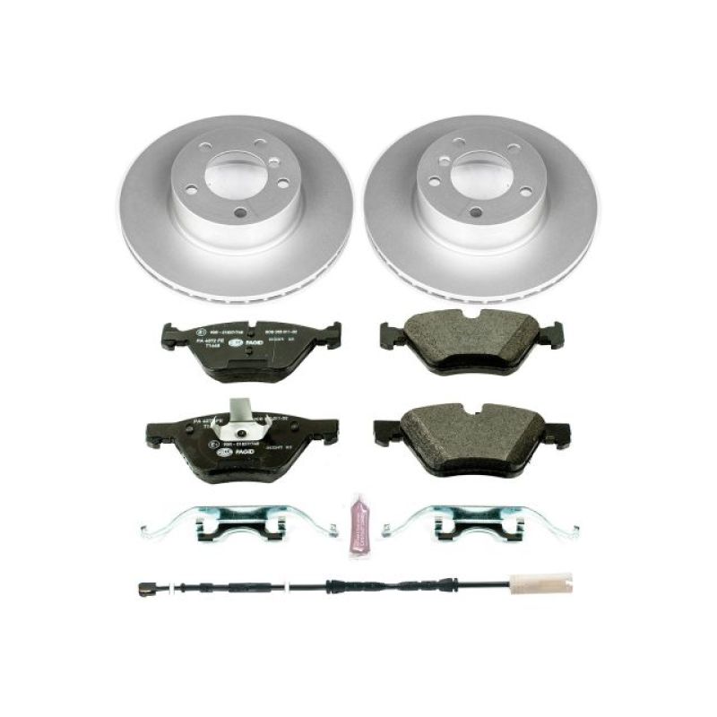 BMW 1 Series Brake Kit - Front - PowerStop - Genuine Geomet Coated Rotors + ECE-R90 Certified Pads - `10-`13 BMW 1 Series Brake Kit - Front - PowerStop - Genuine Geomet Coated Rotors + ECE-R90 Certified Pads - `10-`13