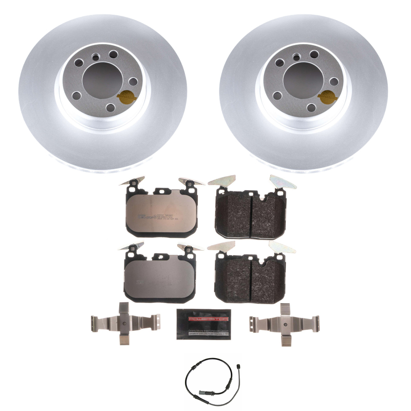 BMW 4 Series Brake Kit - Front - PowerStop - Genuine Geomet Coated Rotors + ECE-R90 Brake Pads - `14-`16 BMW 4 Series Brake Kit - Front - PowerStop - Genuine Geomet Coated Rotors + ECE-R90 Brake Pads - `14-`16