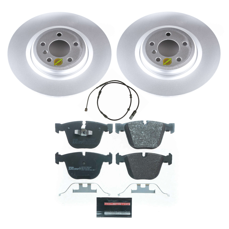 BMW Alpina B7 Brake Kit - Rear - PowerStop - Genuine Geomet Coated Rotors + ECE-R90 Certified Pads - `11-`15 BMW Alpina B7 Brake Kit - Rear - PowerStop - Genuine Geomet Coated Rotors + ECE-R90 Certified Pads - `11-`15