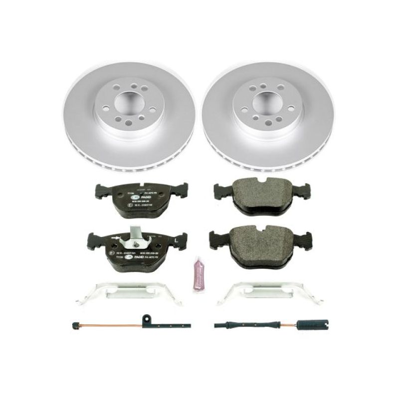 BMW X5 Brake Kit - Front - PowerStop - Genuine GEOMET Coated Rotors + ECE-R90 Certified Pads - `00-`06 BMW X5 Brake Kit - Front - PowerStop - Genuine GEOMET Coated Rotors + ECE-R90 Certified Pads - `00-`06