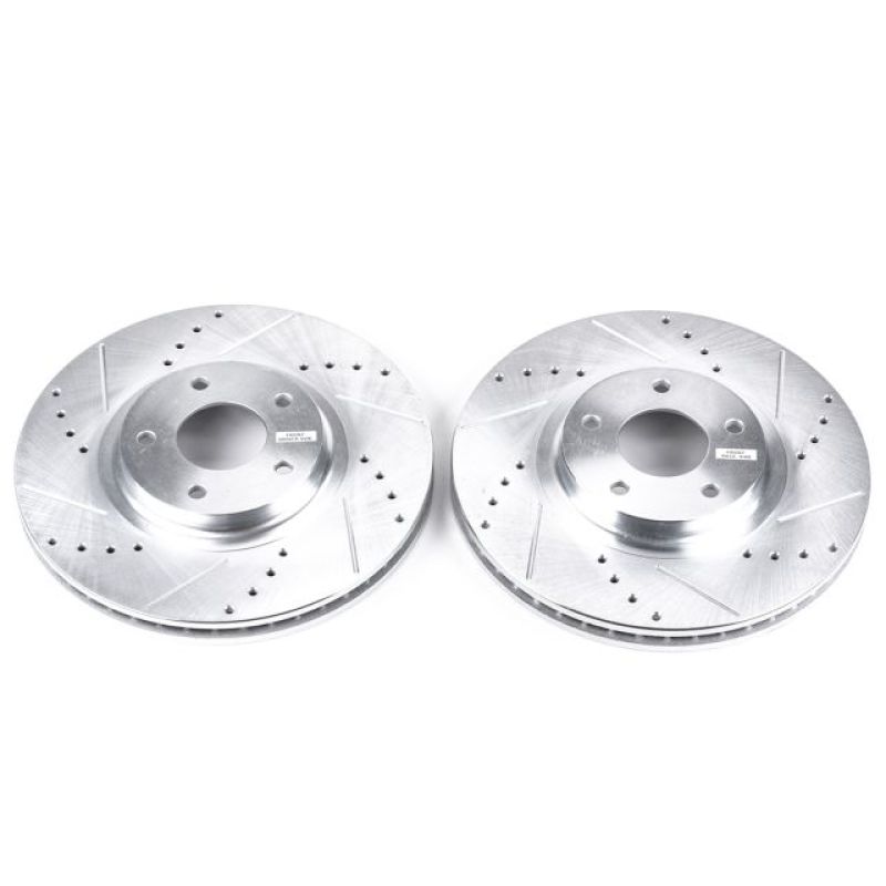 Infiniti FX35 Brake Rotors (2) - Front - PowerStop - Evolution Drilled & Slotted - `03-`05