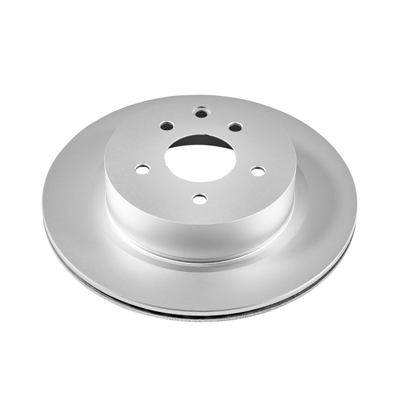 Infiniti G25 Brake Rotor (1) - Rear - PowerStop - Evolution Geomet Coated - Silver - `11-`12