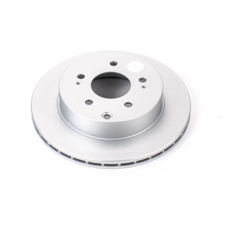 Mitsubishi Eclipse Brake Rotor (1) - Rear - PowerStop - Evolution Geomet Coated - Silver - `06-`12 Mitsubishi Eclipse Brake Rotor (1) - Rear - PowerStop - Evolution Geomet Coated - Silver - `06-`12