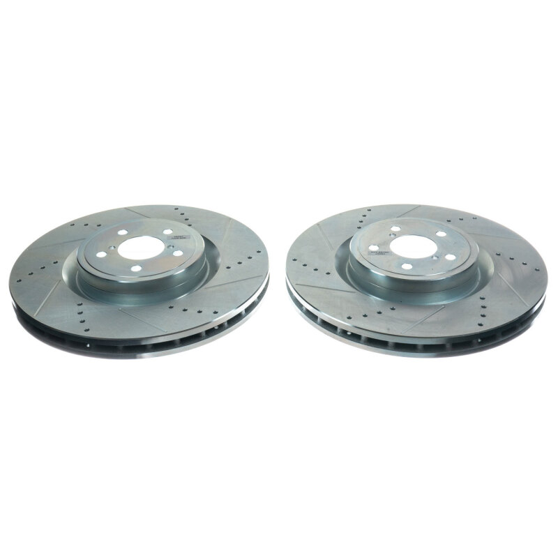 Toyota GR86 Brake Rotor (2) - Front - PowerStop - Evolution Drilled & Slotted - `19-`20 Toyota GR86 Brake Rotor (2) - Front - PowerStop - Evolution Drilled & Slotted - `19-`20