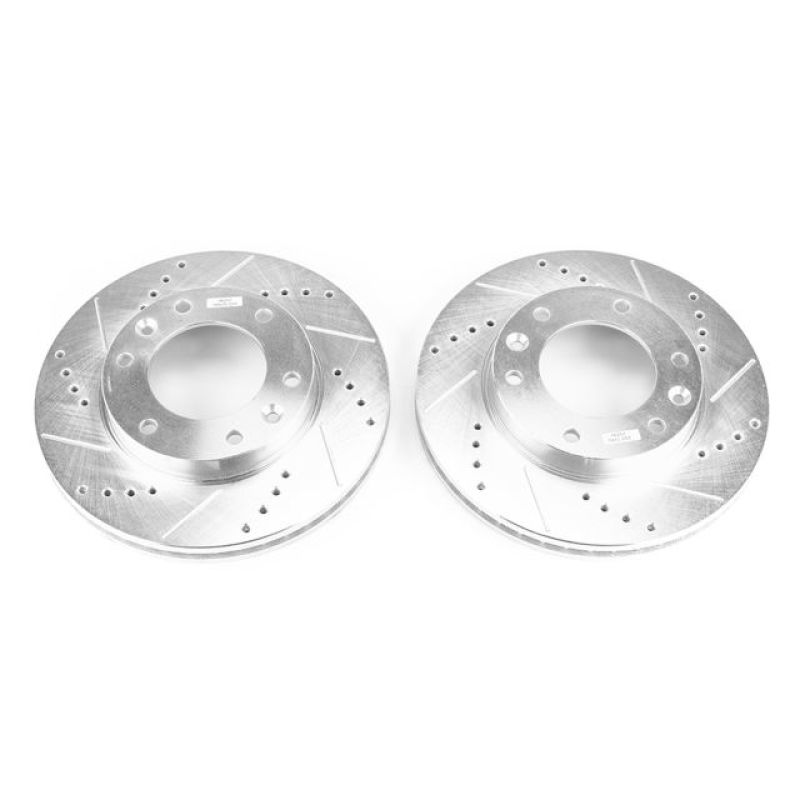 Hyundai Entourage Brake Rotors (2) - Front - PowerStop - Evolution Drilled & Slotted - `07-`08