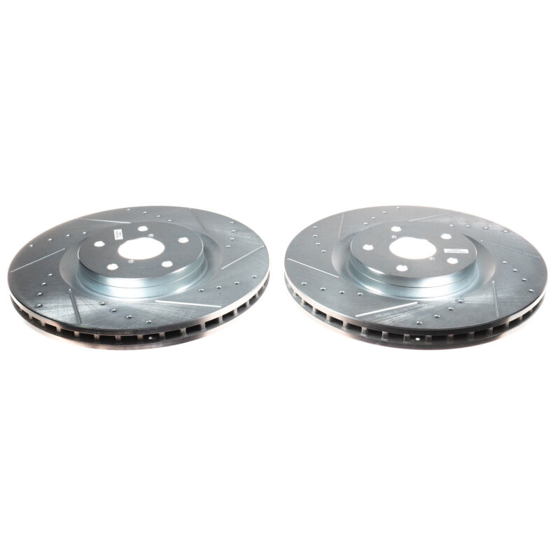 Subaru Ascent Brake Rotor (2) - Front - PowerStop - Evolution Drilled & Slotted - `19-`21 Subaru Ascent Brake Rotor (2) - Front - PowerStop - Evolution Drilled & Slotted - `19-`21