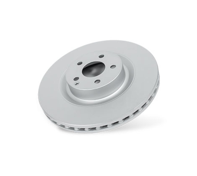 Subaru WRX STI Brake Rotor (1) - Front - PowerStop - Evolution Coated - Silver - `18-`20