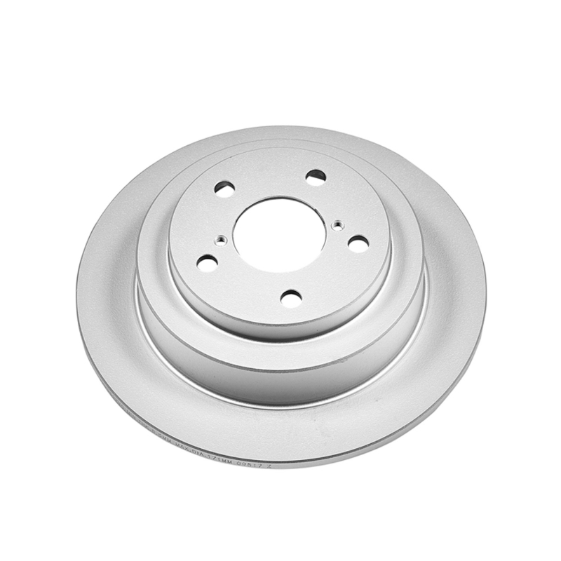 Saab 9-2X Brake Rotor (1) - Rear - PowerStop - Evolution Geomet Coated - Silver - `05-`06