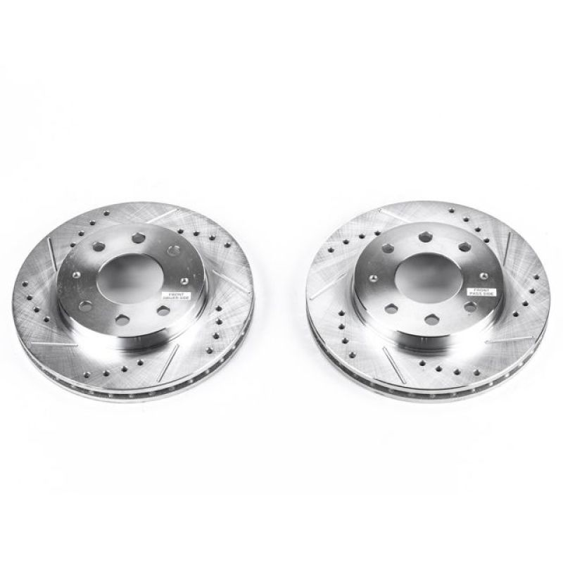 Hyundai Tiburon Brake Rotor (2) - Front - PowerStop - Evolution Drilled & Slotted Rotors - `99-`01 Hyundai Tiburon Brake Rotor (2) - Front - PowerStop - Evolution Drilled & Slotted Rotors - `99-`01