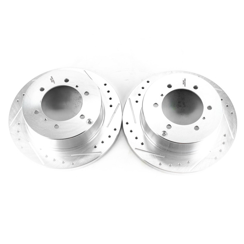 Mitsubishi Montero Brake Rotor (2) - Rear - PowerStop - Evolution Drilled & Slotted Rotors - `92-`00