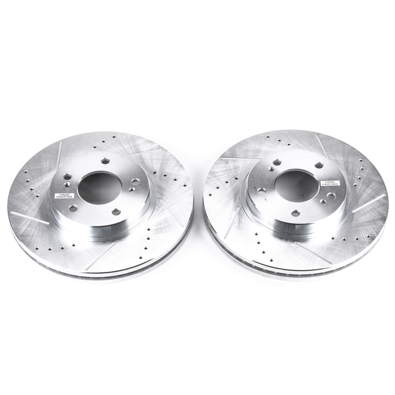 Infiniti Q45 Brake Rotors (2) - Front - PowerStop - Evolution Drilled & Slotted - `97-`01