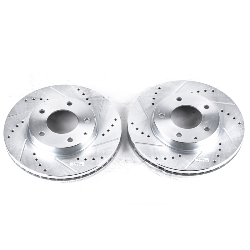 Mazda Millenia Brake Rotors (2) - Front - PowerStop - Evolution Drilled & Slotted - `95-`00