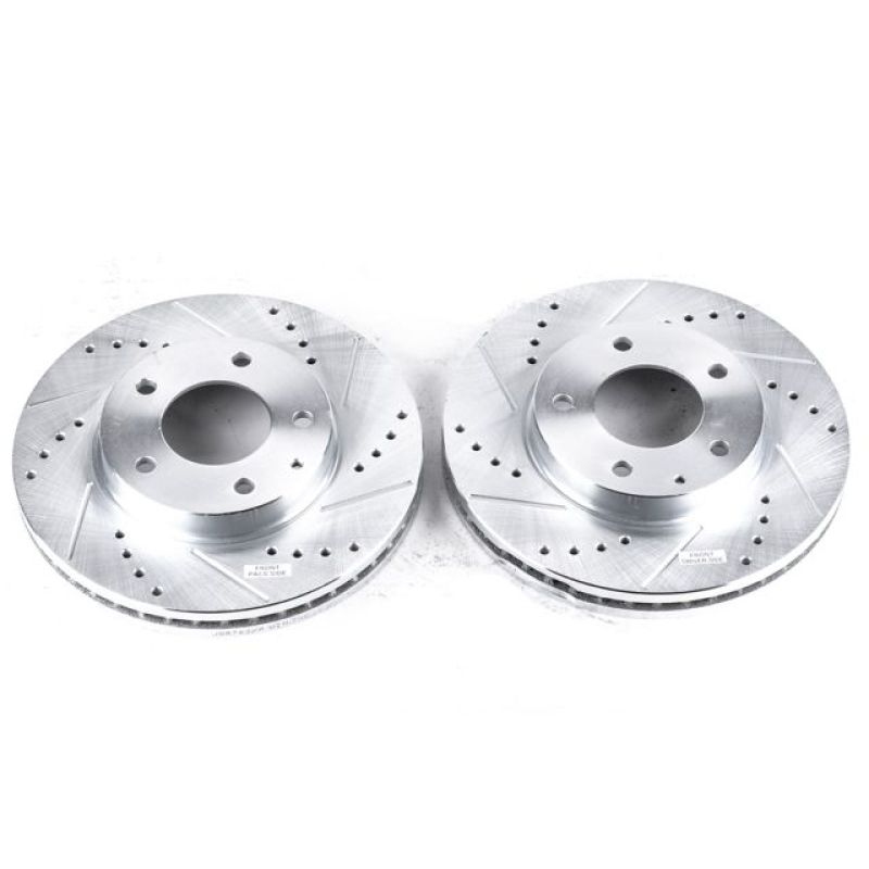 Mazda Millenia Brake Rotors (2) - Front - PowerStop - Evolution Drilled & Slotted - `95-`00