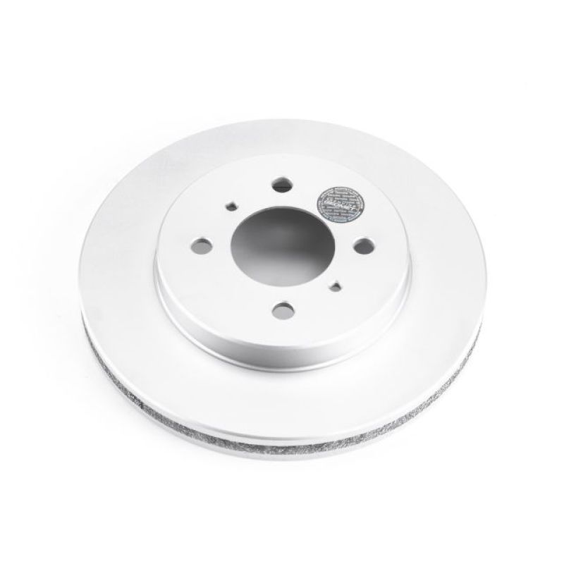 Mitsubishi Mirage Brake Rotor (1) - Front - PowerStop - Evolution Geomet Coated - Silver - `98-`02 Mitsubishi Mirage Brake Rotor (1) - Front - PowerStop - Evolution Geomet Coated - Silver - `98-`02