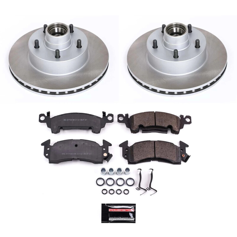 Mitsubishi Lancer Brake Kit - Front + Rear - PowerStop - Drilled & Slotted Rotors + Carbon-Fiber Ceramic Pads - `03-`06 Mitsubishi Lancer Brake Kit - Front + Rear - PowerStop - Drilled & Slotted Rotors + Carbon-Fiber Ceramic Pads - `03-`06