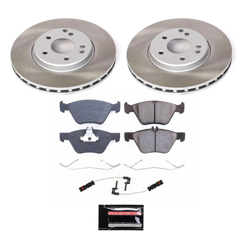 Mitsubishi Lancer Brake Kit - Front + Rear - PowerStop - Z23 Evolution Sport + Carbon-Fiber Ceramic Pads + Drilled & Slotted Rotors - `03-`06 Mitsubishi Lancer Brake Kit - Front + Rear - PowerStop - Z23 Evolution Sport + Carbon-Fiber Ceramic Pads + Drilled & Slotted Rotors - `03-`06