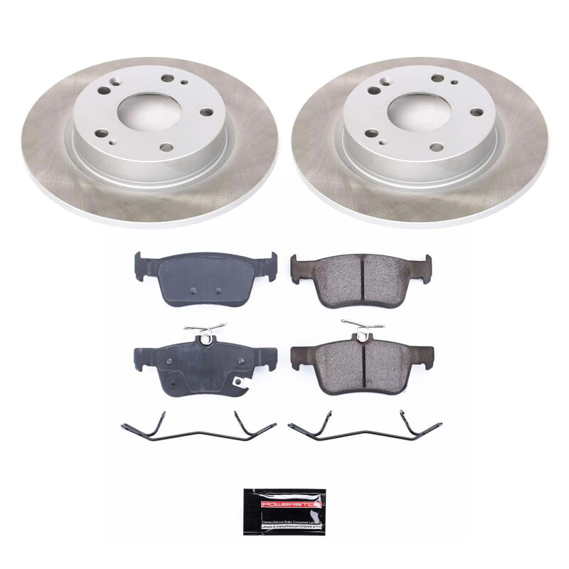 Subaru Forester Brake Kit - Front + Rear - PowerStop - Drilled & Slotted Rotors + Carbon-Fiber Ceramic Pads - `98-`02 Subaru Forester Brake Kit - Front + Rear - PowerStop - Drilled & Slotted Rotors + Carbon-Fiber Ceramic Pads - `98-`02
