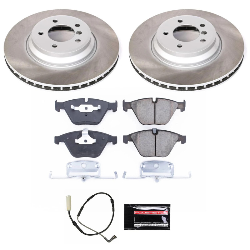 Toyota Camry Brake Kit - Front + Rear - PowerStop - Drilled & Slotted Rotors + Carbon-Fiber Ceramic Pads - `02-`04