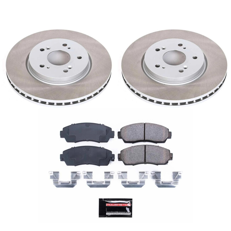 Ford Ranger Brake Kit - Front + Rear - PowerStop - Z23 Evolution Sport + Carbon-Fiber Ceramic Pads + Drilled & Slotted Rotors - `03-`09