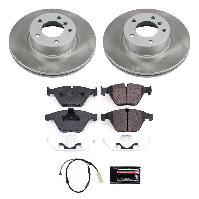 Toyota Camry Brake Kit - Front + Rear - PowerStop - Z23 Evolution Sport, Carbon-Fiber Ceramic Pads, Drilled & Slotted Rotors, Coated Drums - `00-`01